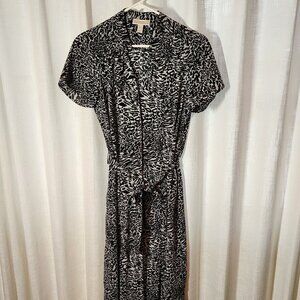 Dress by Dana Buchman, Medium, Black and white print